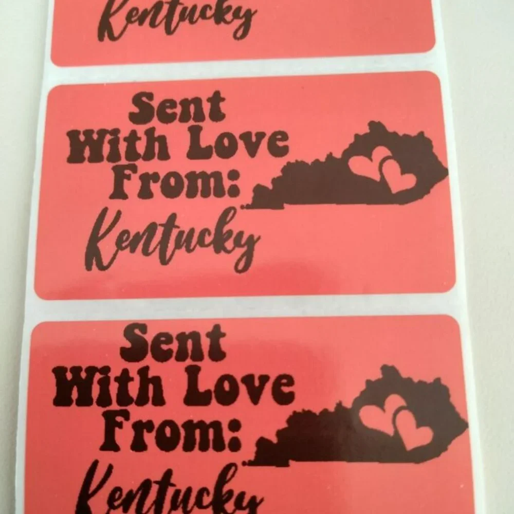 💙100 Kentucky- Shipping Labels Thermal Packaging Stickers 2.25